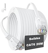 10m Meter Flachkabel Cat 5e Weiß Netzwerkkabel LAN Patch Vergoldete - Foto 10