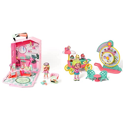 KOOKYLOOS Mila’s Pop Up SPA - SPA con más de 15 Accesorios y muñeca Exclusiva con 3 Expresiones Divertidas + Mystery Menu - Carrito de Batidos con más de 15 Accesorios y muñeca Exclusiva Cover