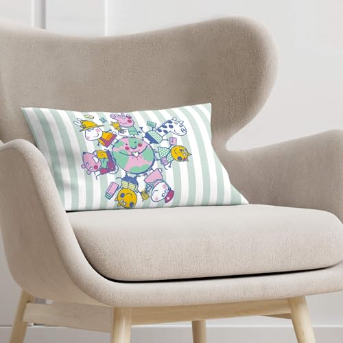 Housse de coussin 100% coton multicolore douce de taille 30 x 50 cm - 2