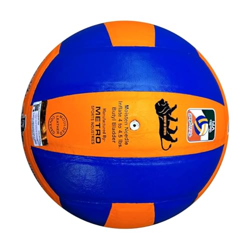 Image of SPARTAN Approved by VFI Super Volley Leather Volleyball - Size 4, Yellow
