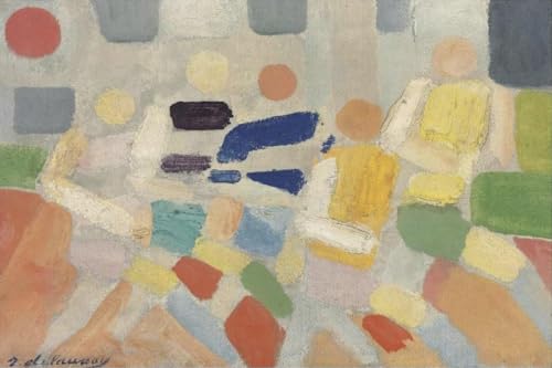 Robert Delaunay Les Coureurs habillez un grand mur vide avec cette toile abstraite de 90x60cm