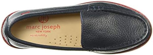 Marc Joseph New York Unisex Kids Boys/Girls Leather Mott Street Loafer, Navy Grainy, 13 M US Little | Image 4