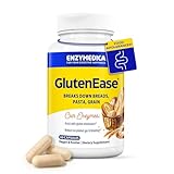 Enzymedica GlutenEase, Advanced Digestive Enzymes for Women and Men, Fast-Acting Formula for Bloating Relief & Digestive Health, Helps Break Down Gluten & Casein, 60 Capsules FFP