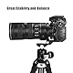 SUNWAYFOTO LS-80, 80 mm universeller Drehring für DLSR-Kameras, Stativmontagering, Objektivstützring, Arca Swiss Plattenmontage, DSLR, horizontale und vertikale Umschaltung
