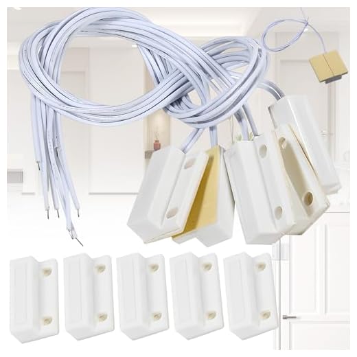 Amazon.es - 5 Sets Door Window Contact Magnetic Reed Sensor Switch