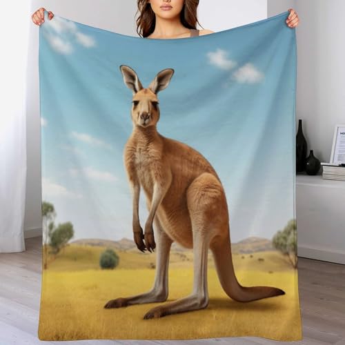 Manta de franela de canguro de 140x180 cm suave para sofá 2