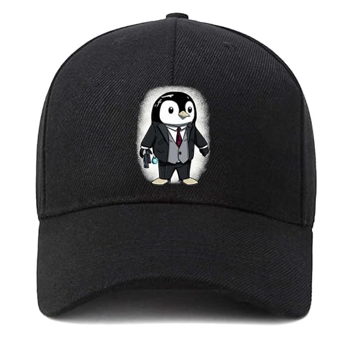EDGMM Gorra de béisbol, gorra unisex para papá, gorra deportiva ajustable para adultos, Pingüino, talla única