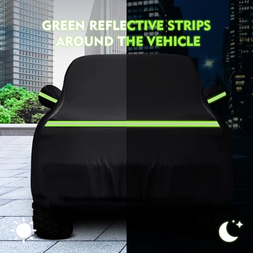 Image of QUNSUNUS 6 Layer SUV Car Cover for Bronco 4 Door Car Cover Waterproof All Weather 210D Windproof Fit for Bronco 2021 2022