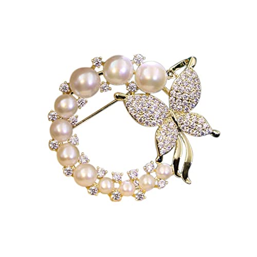Broches pour femmes avec perle pour sublimer un châle d'automne et hiver