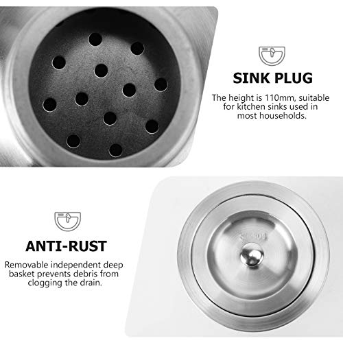 Yardwe Filtro lavello da cucina in acciaio inox