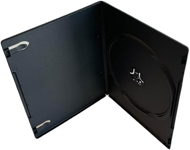 Amazon.com: MediaPack4All 7mm Slim Black DVD Case (1-Disc Capacity ...