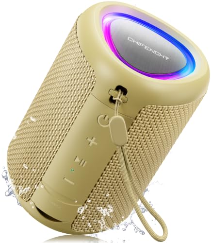 Image of Portable Bluetooth Speaker Beach Essentials: IPX5 Waterproof for Outdoor /Powerful HD Sound /Dynamic Light /All Day Playtime /Wireless BT 5.3 /TWS Pairing, Travel|Camping|Pool Accessorie, School Supplies