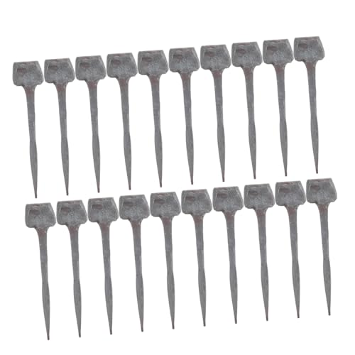 HOMOBABE 20Pcs Horseshoe Nail Durable Metal Hoof Protection Tools for Equestrian Sports Precise Angled Design for Easy Insertion Use Agriculture and Maintenance
