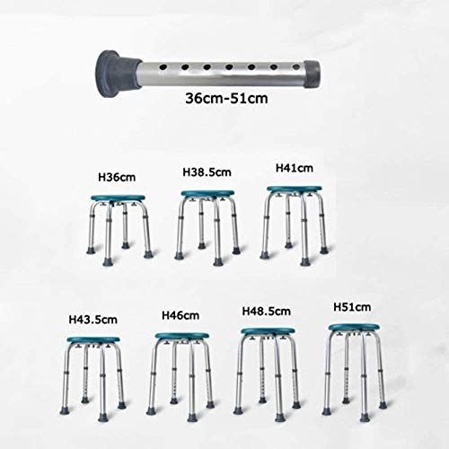 NIVOK Adjustable Aluminum Alloy Shower Stool #TOP28
