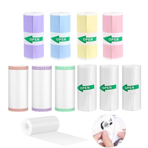 Mini papier autocollant thermique 57 mm x 25 mm pour imprimante de poche et stickers