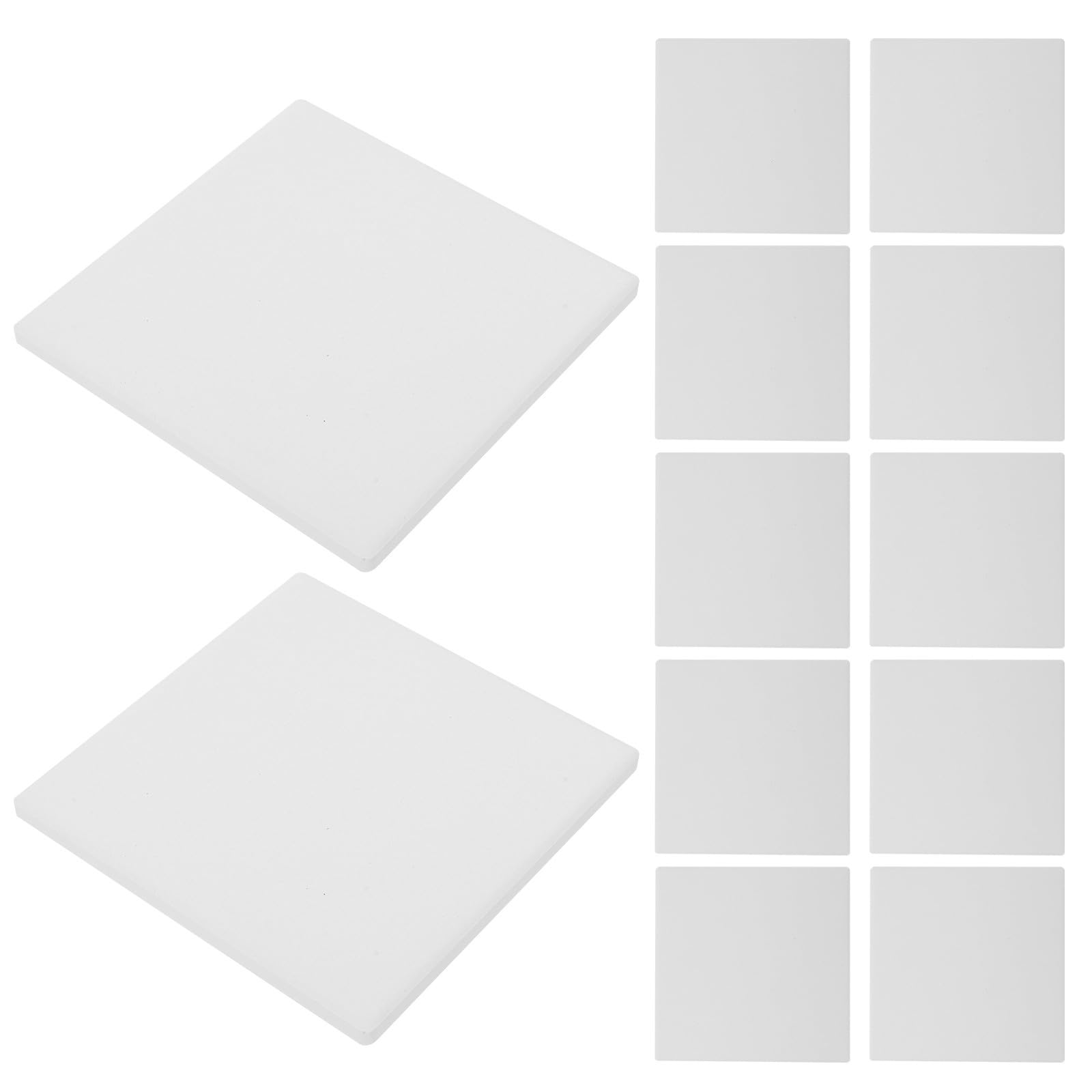 Carreaux de céramique contre les taches avec surface DIY blanche