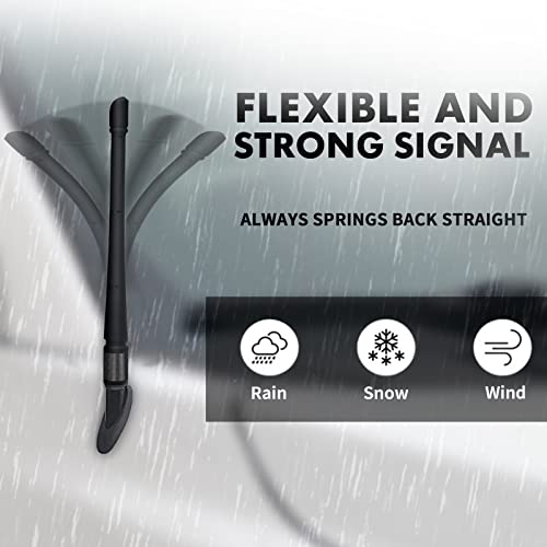 Image of Antennas for Ford F150 (2009-2026) 7 Inch Rubber Antenna Replacement Car Wash-Proof Radio Antenna Truck Short Antenna Ford F150 Accessories Carbon Fiber
