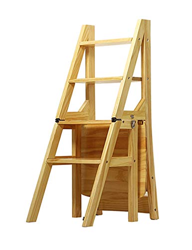 Escabeau pliant 4 marches sécurisé pour adulte avec tapis antidérapant - 3