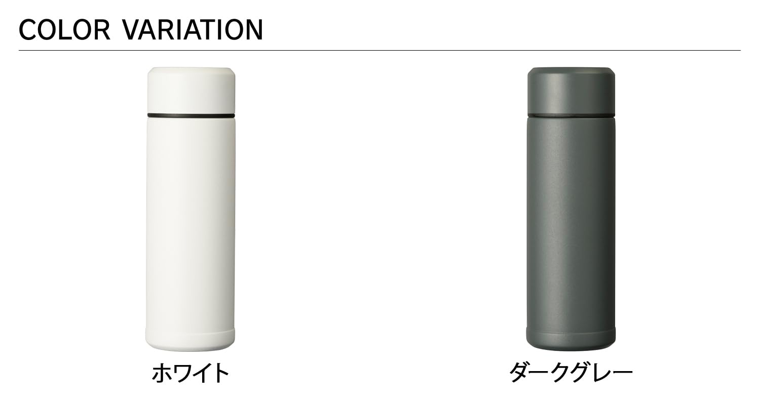 Kyocera MB-06S-GY Slim 180ml Screwtop Slim Travel Mug in Dark Grey, 180 ml - Image 3