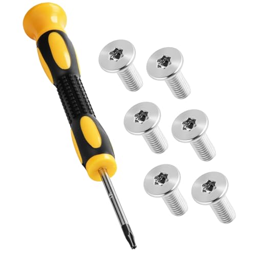 Screwdriver Replacements and 6 Pcs Security Mounting Screws Compatible with