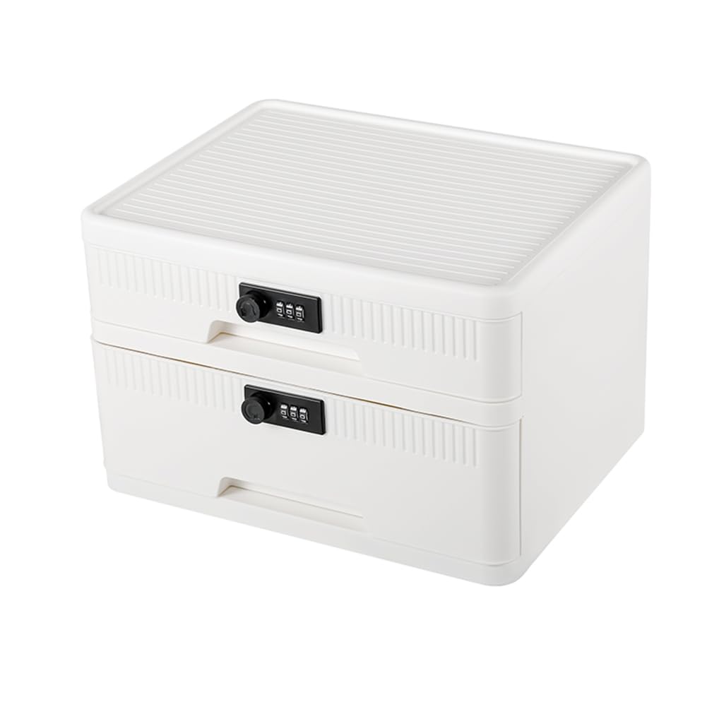 UDSKNV[KSL Jewelry Storage Box Digital Password Lock Safe Box Drawer Type for Medicines Locking Cabinet Passport Files Privacy Security