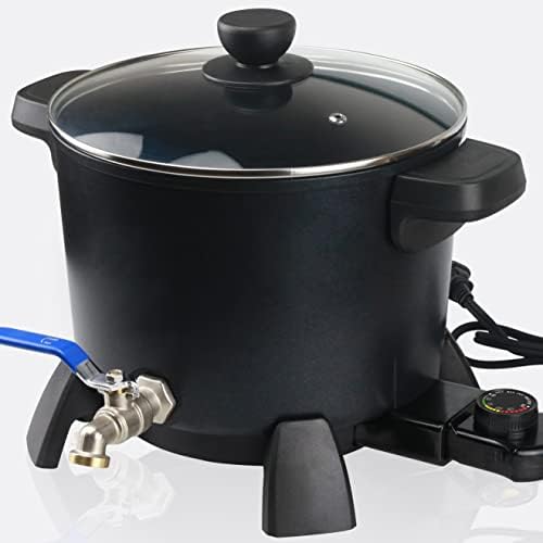 Bienslys Wax Melting Pot Candle Making, 7 QT / 14 LBs Non-Stick Electric Wax Melter Pot Candle Making with Spout and Temperature Control