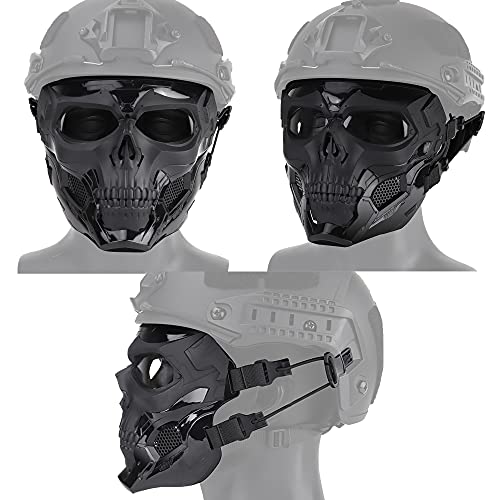 Airsoft Maske Paintball Masken Taktische Schädel Maske Full face Militär Schutzmaske Vollgesichtsmaske für Halloween Jagd CS Kriegsspiel Cosplay