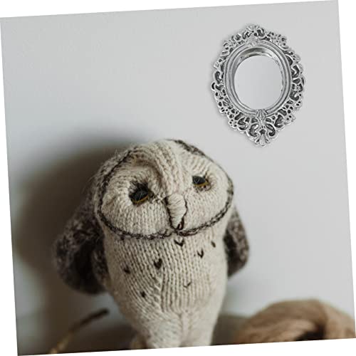 Ipetboom 9 Peças Mini Espelho Clássico Espelho Casa De Boneca Espelho Minúsculo Crianças Fingem Brin