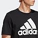 adidas Men's Essentials Single Jersey Big Logo T-Shirt, Black/White, Medium