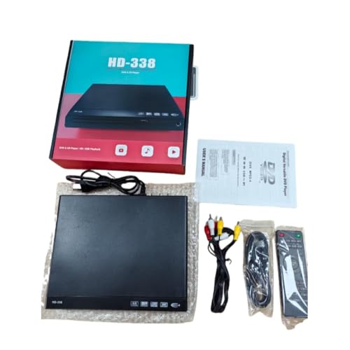 TpptDVD���R�[�_�[�v���[���[ �e���r�p HD 1080p �A�b�v�X�P�[�����O HDMI & AV & �����o�� (HDMI & RCA�P�[�u���t��) �S���[�W�����t���[ USB���� �����R���t�� (HD-338)