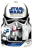 Hasbro Star Wars Saga Legends Basic Figures- Clone Trooper Officer Red