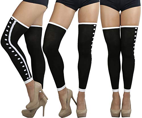 Image of ToBeInStyle Women's Long Over The Knee Leg Warmers Bright Thigh High