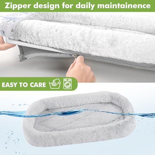 Zoratoo Poleiro de janela para gatos de 2 peças com almofada de rede dobrável para gatos, cama para