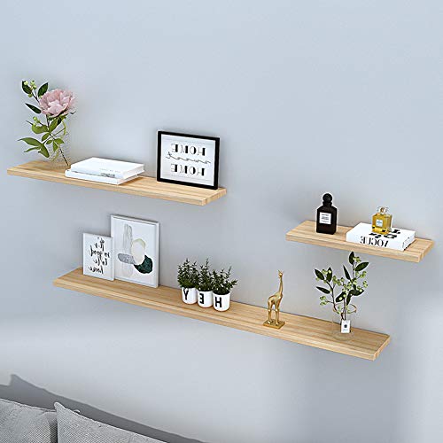 White Shelf Bracket , 2 Pcs 6" ,Shelf Supports - Hidden Brackets For Floating Wood Shelves - Concealed Blind Shelf Support – Screws And Wall Plugs Included #TOP4