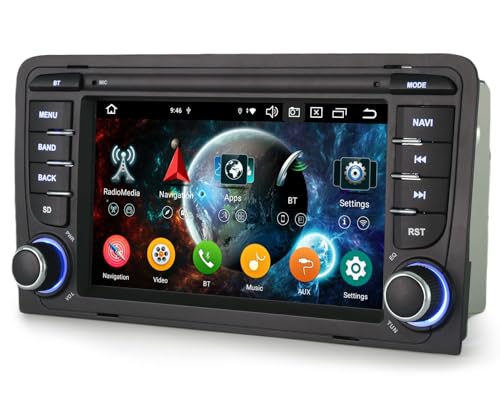Android 16 Radio Coche Carplay para Audi A3 S3 RS3 8P Sportback 2003 2012