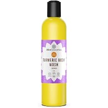 Lavender Turmeric Body Wash, Skin Brightening Liquid Soap, All Natural Soap for Discolarations, Dark Spots, Eczema, Acne 1, 8 oz