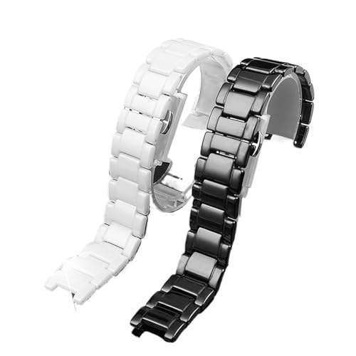 Bracelet montre céramique compatible GC avec boucle papillon et vis