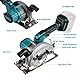 ONEVAN Akku Handkreissäge, Bürstenlos Akku Mini Kreissäge für Makita 18V, 7000RPM Tauchkreissäge Schnitttiefe 48mm, 0-45°, mit 3 Sägeblättern (125mm, 140mm, 150mm) (ohne Batterie)