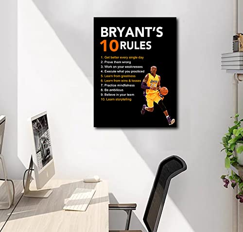Chenjingling Kobe Bryant Draws Famous Quotes Basketball Decoration Painting thumb #2