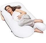 SMOOTHY XXL Schwangerschaftskissen Seitenschläferkissen, Lagerungskissen, Baby-Kissen & Stillkissen in U-Form mit abnehmbarem & waschbarem Bezug aus 100 % Baumwolle (Classic XXL, 150 x 80 cm, Duo)