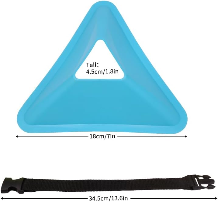 Plastic Cones 20/40PCS Triangle Soccer Training Disc Cones Football Sign Cone Agility For Outdoor Indoor Games(20PCS)