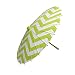 Quasimoon 32" Light Lime Green Chevron Paper Parasol Umbrella by PaperLanternStore