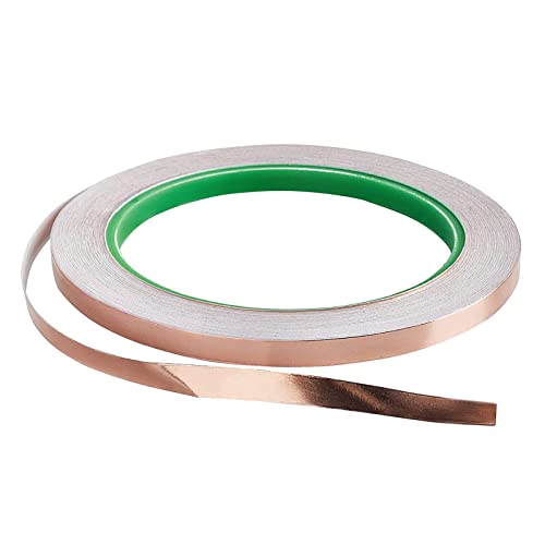 Tokaneit Nastro in Lamina di Rame Autoadesivo - Conduttivo e Schermante - Biadesivo per Applicazioni Elettriche