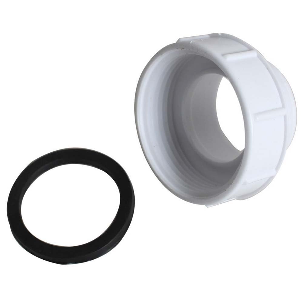 Hatoolha Women's White Pipe Extension Connector 45.2Mm To 41.5Mm Male Reducer Drain Waste Trap Pipe Extension Connector Fit For Kitchen Sinks, Baths
