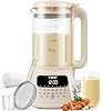 61oz Nut Milk Maker Machine, TER 10-in-1 Soy Milk Maker for Plant Based milk, Almond, Oat, Soybean Milk, Juice, Milkshake, Auto Clean/24H Preset Time/12H Keep Warm, with 7 Accessories, Beige