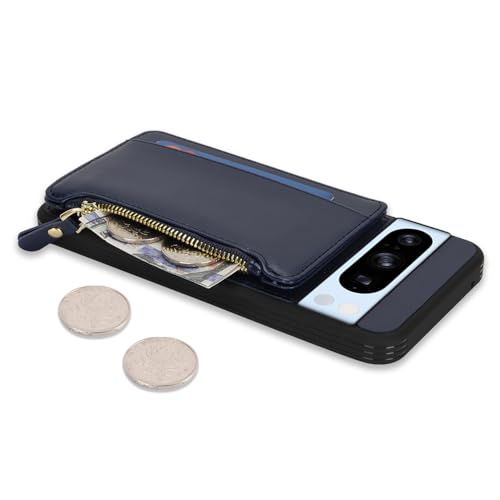 Image of Cavor for Google Pixel 8 Pro Case Wallet with Card Holder, Blue