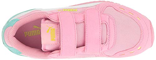Image of Puma Girls Cabana Racer Mesh V PS Casual Athletic Sneaker (Little Kid /Big Kid), Prism Pink /Puma White, 3.5 M US Big Kid