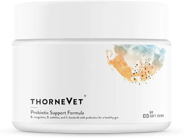 ThorneVET Probiotic Support Formula – Gastrointestinal Support for Dogs, Cats & Horses 60 Soft Chews