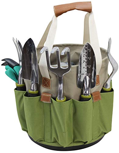 Garden Tools Set | Gardening Gifts | Gardening Tools Set | 9 Piece Garden Tool Set | Digging Claw Gardening Gloves Succulent Tool Set | Planting Tools | Gardening Supplies Basket | Rake Gloves