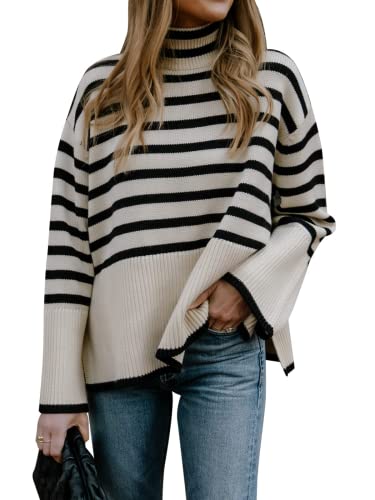 apparel best striped turtleneck